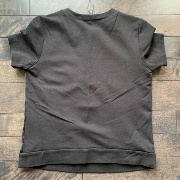 Lord and Taylor Leather Front Tee - Picture 2 of 2